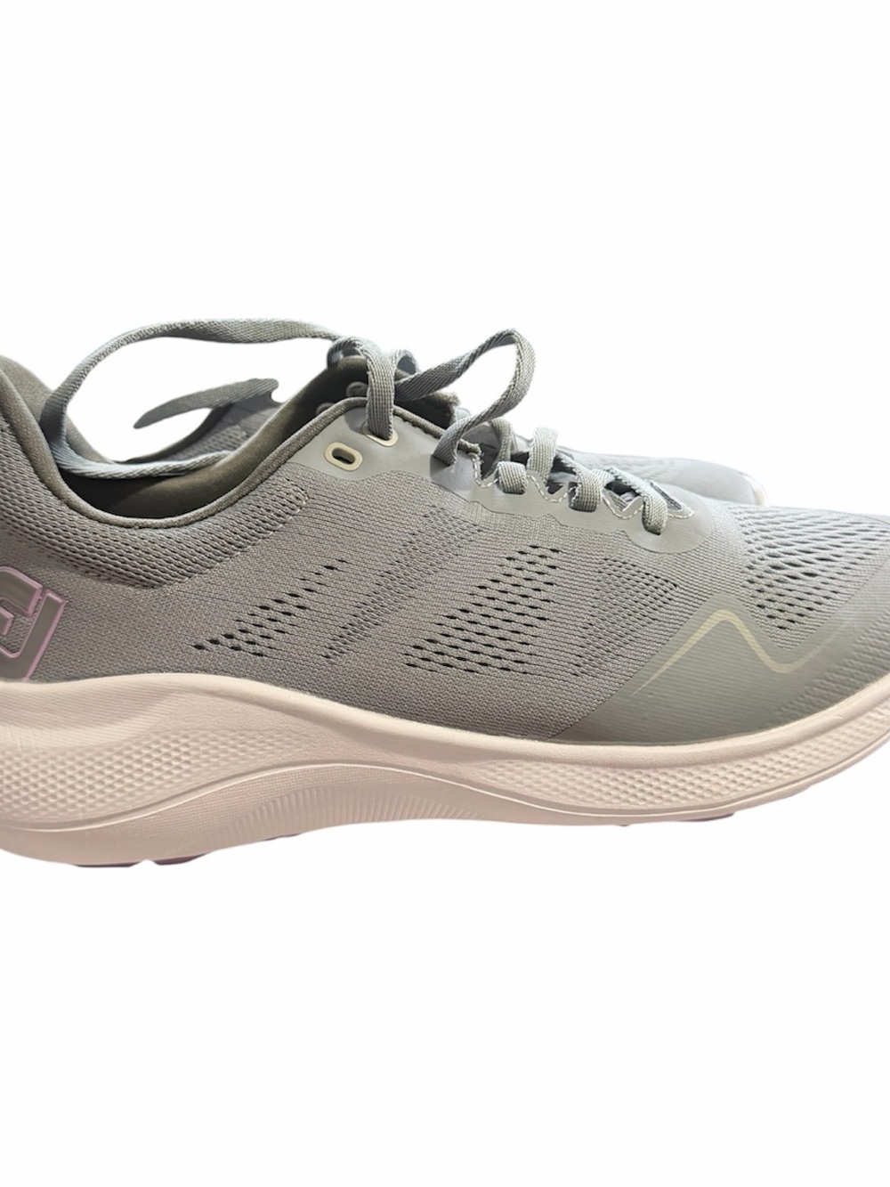 FootJoy Women's Light Gray Athletic Shoes with Pale Pink Accents
